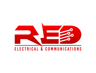 Red Electrical & Communications logo design by Dakon