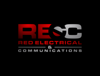 Red Electrical & Communications logo design by BlessedArt