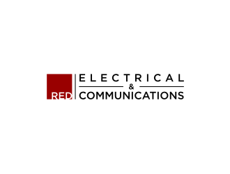 Red Electrical & Communications logo design by dewipadi