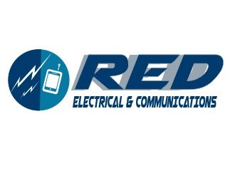 Red Electrical & Communications logo design by ElonStark