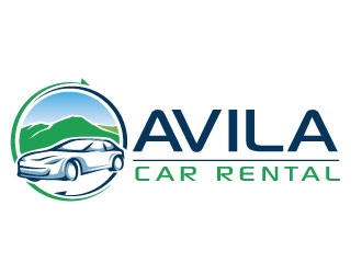 Avila Car Rental  logo design by REDCROW