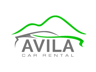 Avila Car Rental  logo design by xtian gray