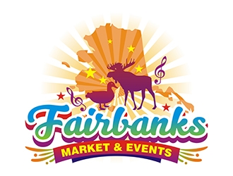 Fairbanks Market & Events logo design by gitzart