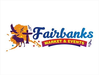 Fairbanks Market & Events logo design by gitzart