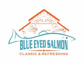 Blue Eyed salmon logo design by 48art