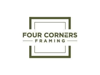 Four Corners Framing logo design by fillintheblack