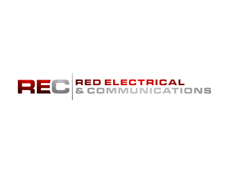 Red Electrical & Communications logo design by BlessedArt