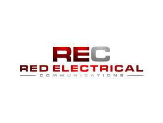 Red Electrical & Communications logo design by BlessedArt