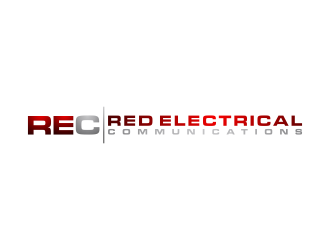 Red Electrical & Communications logo design by BlessedArt