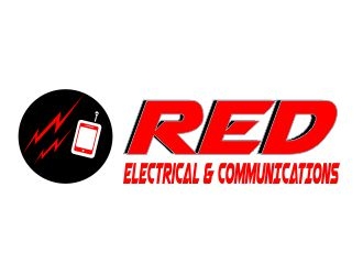 Red Electrical & Communications logo design by ElonStark