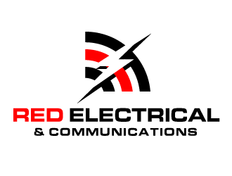 Red Electrical & Communications logo design by PRN123