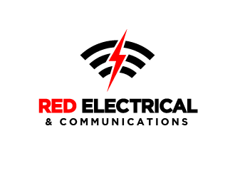 Red Electrical & Communications logo design by PRN123