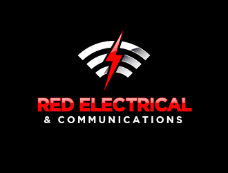 Red Electrical & Communications logo design by PRN123