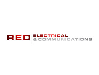 Red Electrical & Communications logo design by BlessedArt