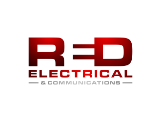 Red Electrical & Communications logo design by BlessedArt