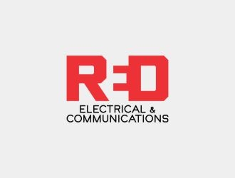 Red Electrical & Communications logo design by nDmB