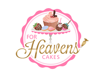 For Heavens Cakes logo design by ingepro