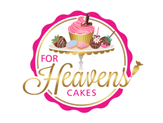 For Heavens Cakes logo design by ingepro