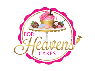 For Heavens Cakes logo design by ingepro