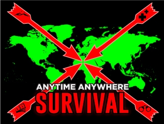 Logo name:  Anytime Anywhere Survival logo design by corneldesign77