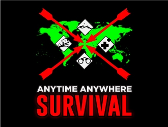 Logo name:  Anytime Anywhere Survival logo design by corneldesign77