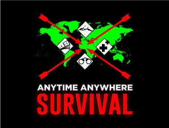 Logo name:  Anytime Anywhere Survival logo design by corneldesign77