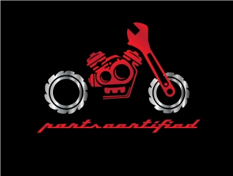 parts certified logo design by Erasedink