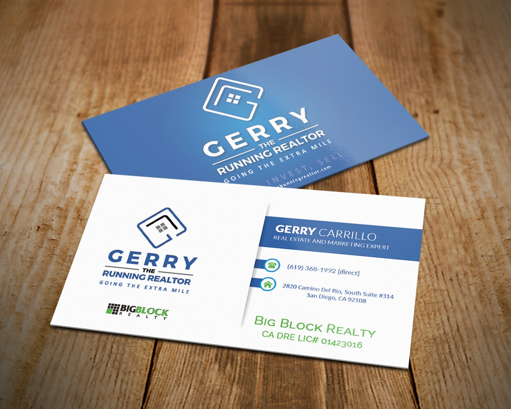Gerry The Running Realtor logo design by MastersDesigns