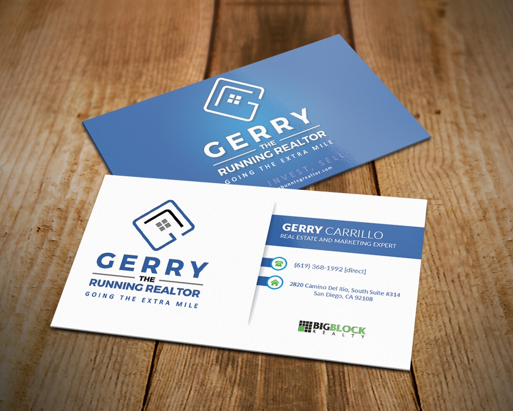 Gerry The Running Realtor logo design by MastersDesigns