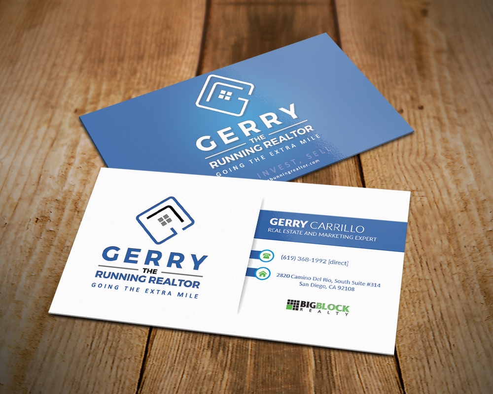 Gerry The Running Realtor logo design by MastersDesigns
