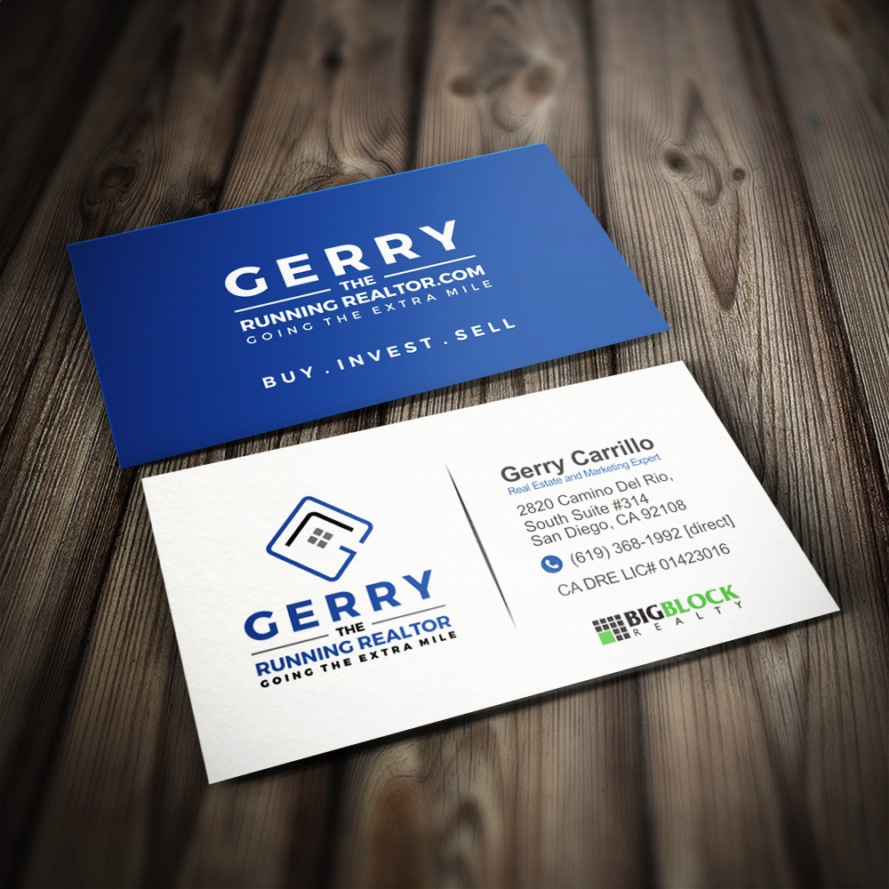 Gerry The Running Realtor logo design by Kindo