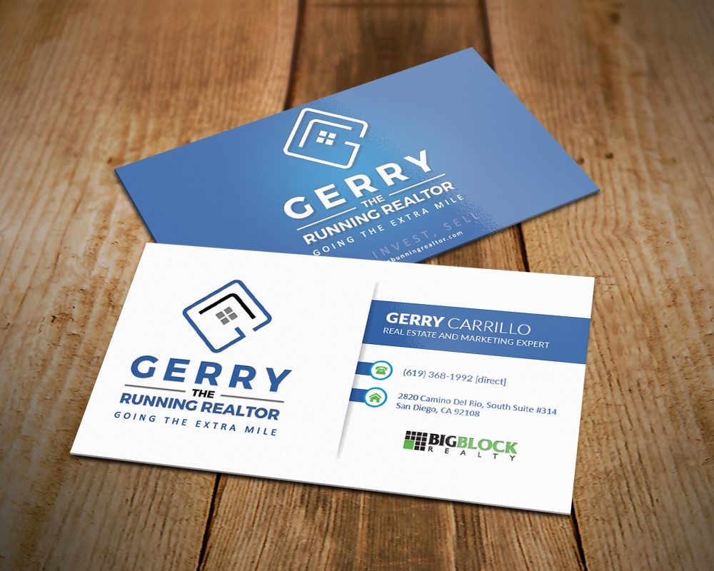 Gerry The Running Realtor logo design by MastersDesigns