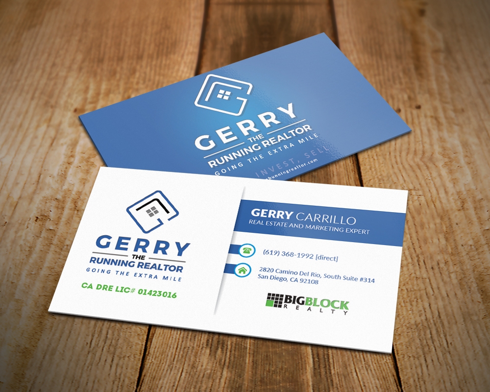 Gerry The Running Realtor logo design by MastersDesigns