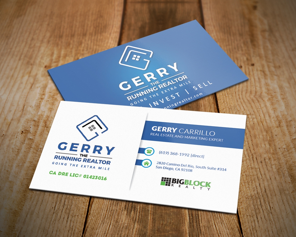 Gerry The Running Realtor logo design by MastersDesigns