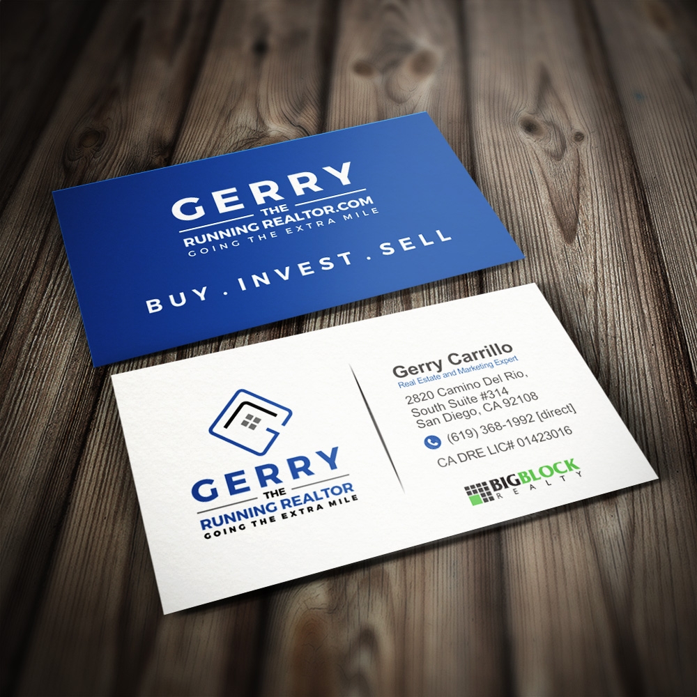 Gerry The Running Realtor logo design by Kindo