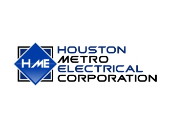 Houston Metro Electrical Corporation  logo design by shernievz