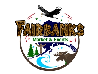 Fairbanks Market & Events logo design by DreamLogoDesign