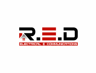Red Electrical & Communications logo design by goblin