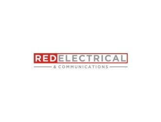 Red Electrical & Communications logo design by bricton