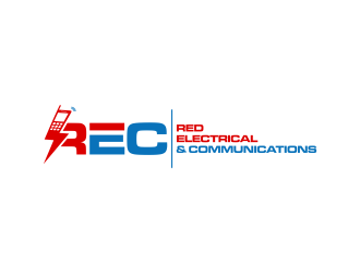 Red Electrical & Communications logo design by Shina
