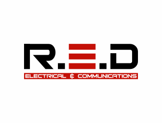 Red Electrical & Communications logo design by goblin