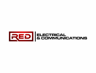 Red Electrical & Communications logo design by hopee