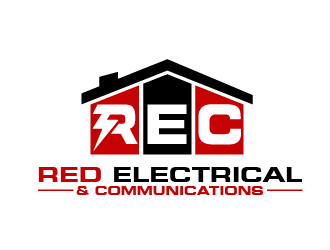 Red Electrical & Communications logo design by THOR_