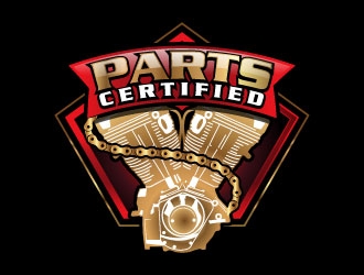parts certified logo design by uttam