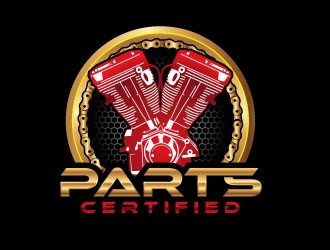 parts certified logo design by uttam