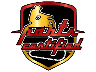 parts certified logo design by romano