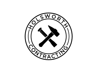 Holsworth Contracting logo design by aflah