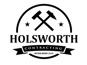Holsworth Contracting logo design by shravya