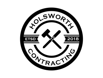 Holsworth Contracting logo design by cikiyunn