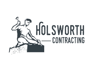 Holsworth Contracting logo design by Rohan124